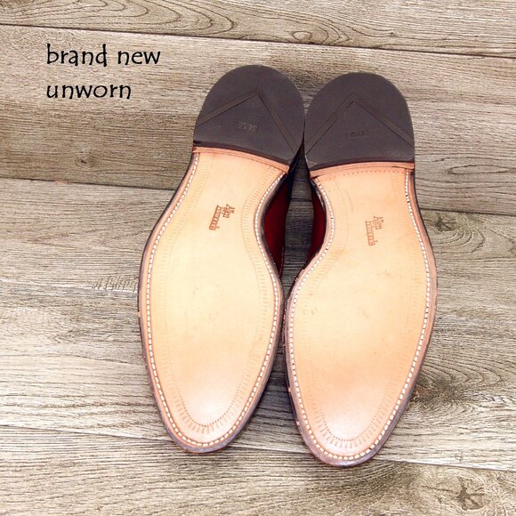 * NIB * $395 Allen Edmonds BROOKWOOD 13 AAA Extra Narrow Chili * add $15 Trees main image 12